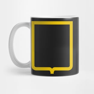 Modern French Heraldic Mouth (Gold) Mug